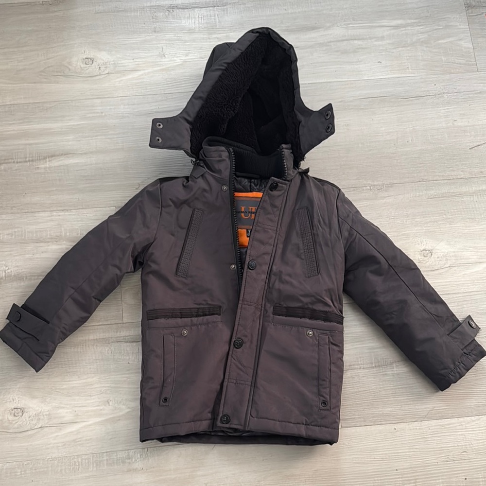 Kids Black Jacket with Hood